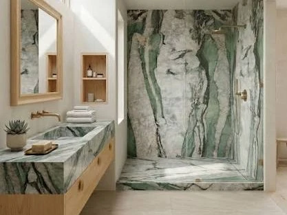 Cristallo Tiffany quartize vanity